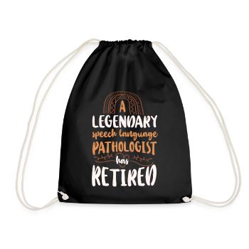 Speech Therapist Therapy Assistant - Drawstring Bag - black - Front