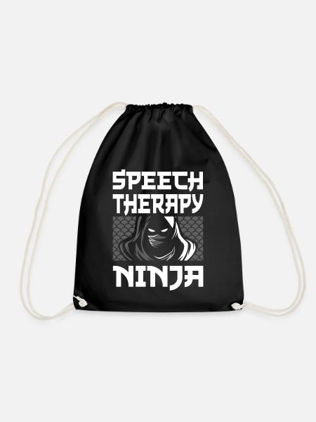 Speech Therapist Therapy Assistant - Turnbeutel - Schwarz
