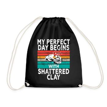 Clay Pigeon Shooting & Funny Sport Shooter Clay Pigeons - Sac de sport léger - noir - Devant