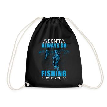 Dicton cool pour les pêcheurs pêcheurs à la ligne - Sac de sport léger - noir - Devant