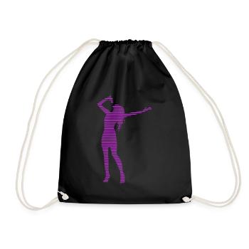 Singer - Drawstring Bag - black - Front