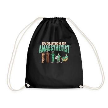 Development of the anaesthetist - Drawstring Bag - black - Front