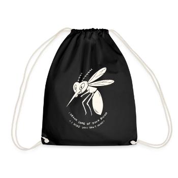 Mosquito - Drawstring Bag - black - Front