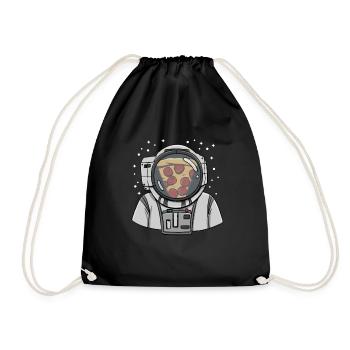 Astronaut Pizza Design pour un boulanger de pizza amateur - Sac de sport léger - noir - Devant