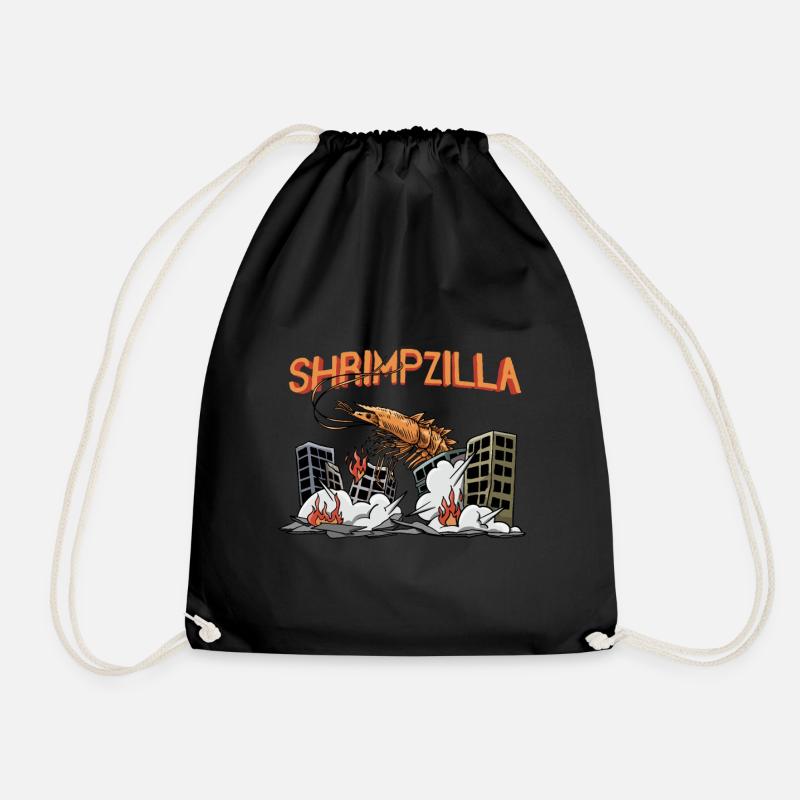Shrimp Garnele Monster - Turnbeutel - Schwarz