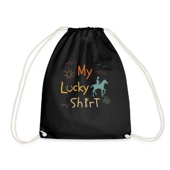 Chevaux Cavalier Cavalier Drôle Chevaux Vintage - Sac de sport léger - noir - Devant