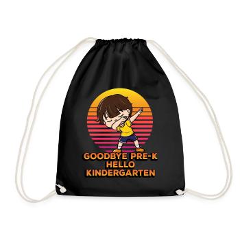 Au revoir Pre-k Hello Kindergarten Dab - Sac de sport léger - noir - Devant