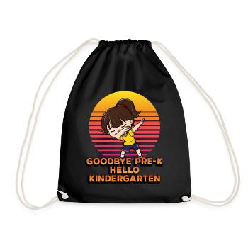Au revoir Pre-k Hello Kindergarten Dabbing Student - Sac de sport léger - noir - Devant