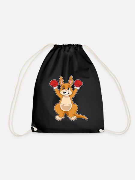 Känguru Boxer Boxhandschuhe Boxen - Turnbeutel - Schwarz