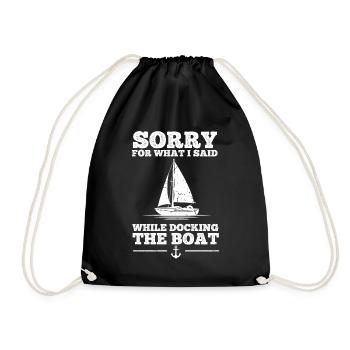 Désolé pour ce que j’ai dit en amarrant le bateau - Sac de sport léger - noir - Devant