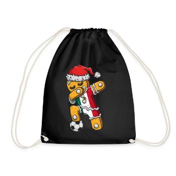 Weihnachtstrikot, Soccer Boy Trikot Dabbing - Turnbeutel - Schwarz - Vorne