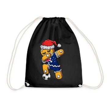 Weihnachtstrikot, Soccer Boy Trikot Dabbing - Turnbeutel - Schwarz - Vorne