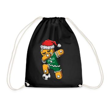 Weihnachtstrikot, Soccer Boy Trikot Dabbing - Turnbeutel - Schwarz - Vorne