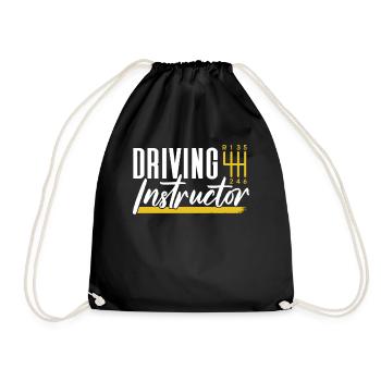 Moniteur d’auto-école École de conduite Apprenant leçon de conduite - Sac de sport léger - noir - Devant