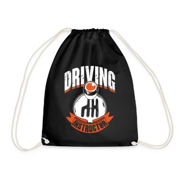 Moniteur d’auto-école École de conduite Apprenant leçon de conduite - Sac de sport léger - noir - Devant