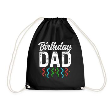 Anniversaire Papa Party Papa Papa Papa Papa Papa - Sac de sport léger - noir - Devant