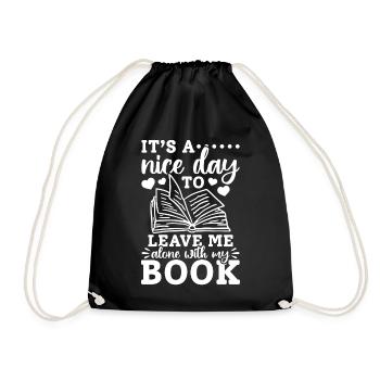 Book Lover - It’s A Nice Day To Leave Me Alone Wit - Sac de sport léger - noir - Devant