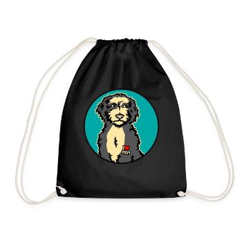 Bernedoodle Chiens - Sac de sport léger - noir - Devant