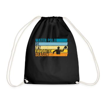 Water Polo Is My Favorite Season - Drawstring Bag - black - Front