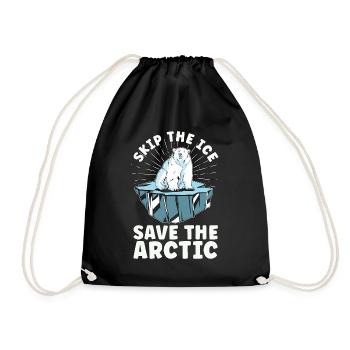 Réchauffement climatique Sautez la conscience de l’environnement de glace - Sac de sport léger - noir - Devant