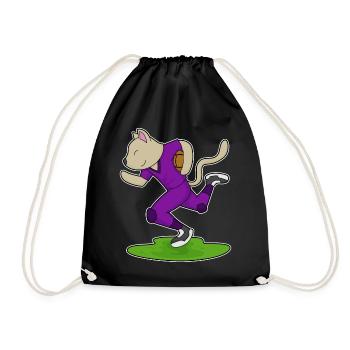 Sports de football américain des Cat - Sac de sport léger - noir - Devant