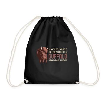 Soyez toujours vous-même Vache Bison Buffle d’eau Buffle - Sac de sport léger - noir - Devant