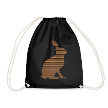 Hare - Drawstring Bag - black - Front