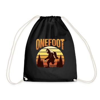Bog Foot Amputee Witz Beinprothetik Design Für - Turnbeutel - Schwarz - Vorne