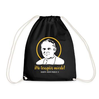 Do not be afraid - Pope John Paul II JP2 - Drawstring Bag - black - Front