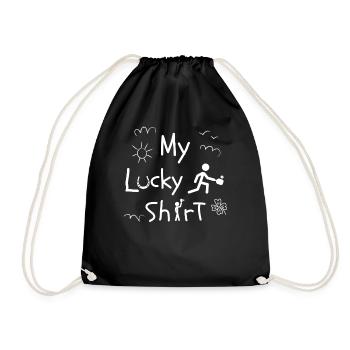 pickleball pickleball balls funny pickleball - Drawstring Bag - black - Front