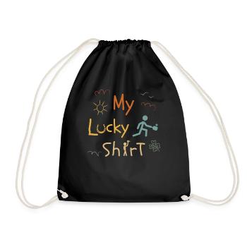 Pickleball Pickleball Balls funny vintage - Drawstring Bag - black - Front