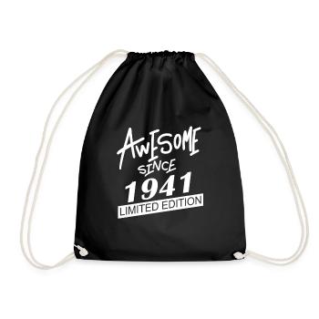 1941 - Born 1941 - Fantastic since 1941 - Drawstring Bag - black - Front