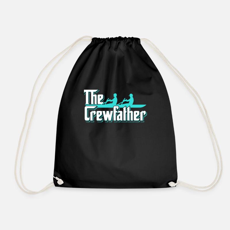 The Crewfather Rowing Rudern Kayak Kanu Ruderer - Turnbeutel - Schwarz