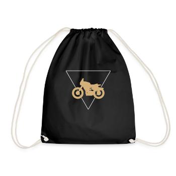 Motocyclette - Sac de sport léger - noir - Devant
