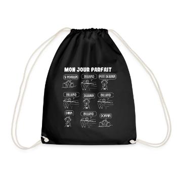 Ma journée parfaite de billard - Sac de sport léger - noir - Devant