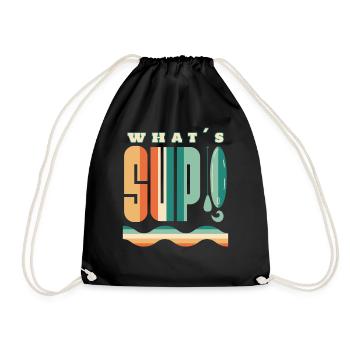 Qu’est-ce que le SUP paddle Stand Up Paddle Vintage - Sac de sport léger - noir - Devant