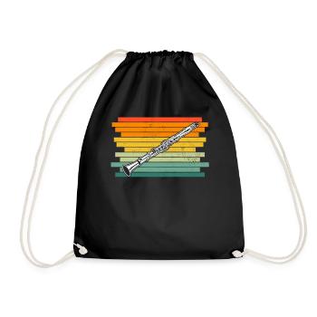 Clarinet Clarinet player Clarinetist - Drawstring Bag - black - Front
