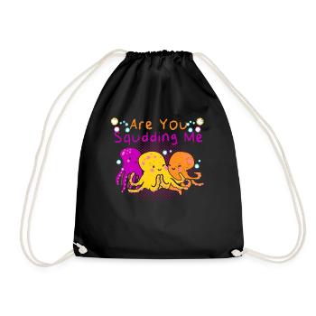 Poulpe Poulpe Tentacule de mer Poulpe Poulpe Poulpe Poulpe - Sac de sport léger - noir - Devant