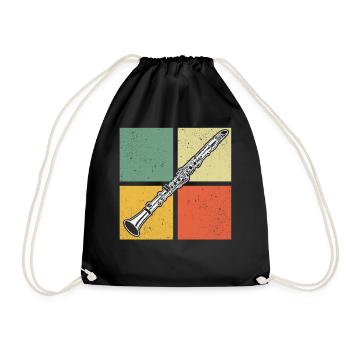 Clarinette Clarinettiste Clarinettiste - Sac de sport léger - noir - Devant