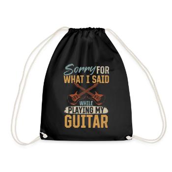 Désolé pour ce que j’ai dit en jouant de la guitare - Sac de sport léger - noir - Devant