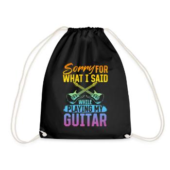 Désolé pour ce que j’ai dit en jouant de la guitare - Ba - Sac de sport léger - noir - Devant