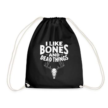Taxidermist design for stuffing animals - Drawstring Bag - black - Front