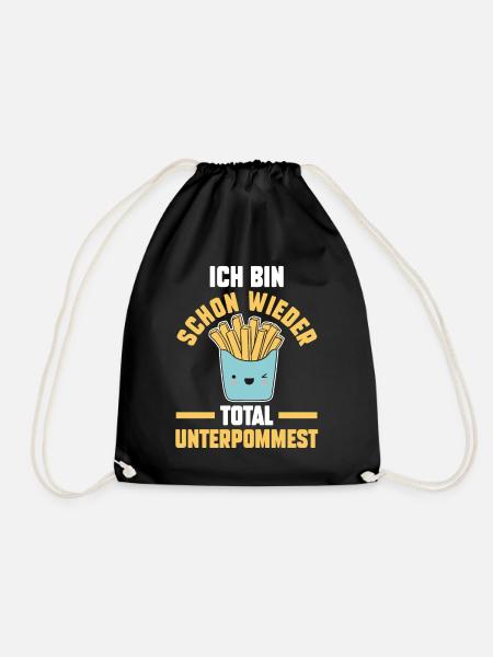 Ich Bin Schon Wieder Total Unterpommest - Turnbeutel - Schwarz