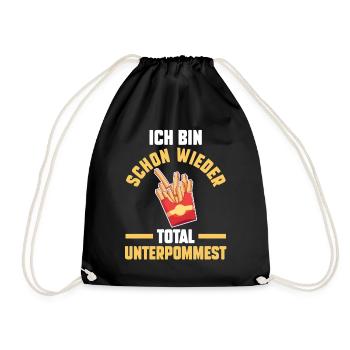 Ich Bin Schon Wieder Total Unterpommest - Turnbeutel - Schwarz - Vorne