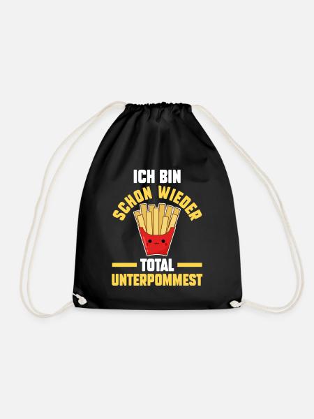 Ich Bin Schon Wieder Total Unterpommest - Turnbeutel - Schwarz