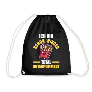 Ich Bin Schon Wieder Total Unterpommest - Turnbeutel - Schwarz - Vorne
