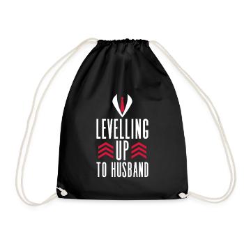 Levelling Up To Husband - JGA Grooms - Sac de sport léger - noir - Devant