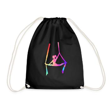 aerialist, Aerial Silks - Turnbeutel - Schwarz - Vorne