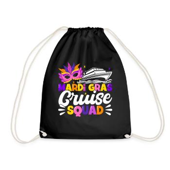Mardi Gras Cruise Squad - Turnbeutel - Schwarz - Vorne