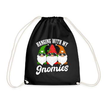 Hanging with My Gnomies - Turnbeutel - Schwarz - Vorne